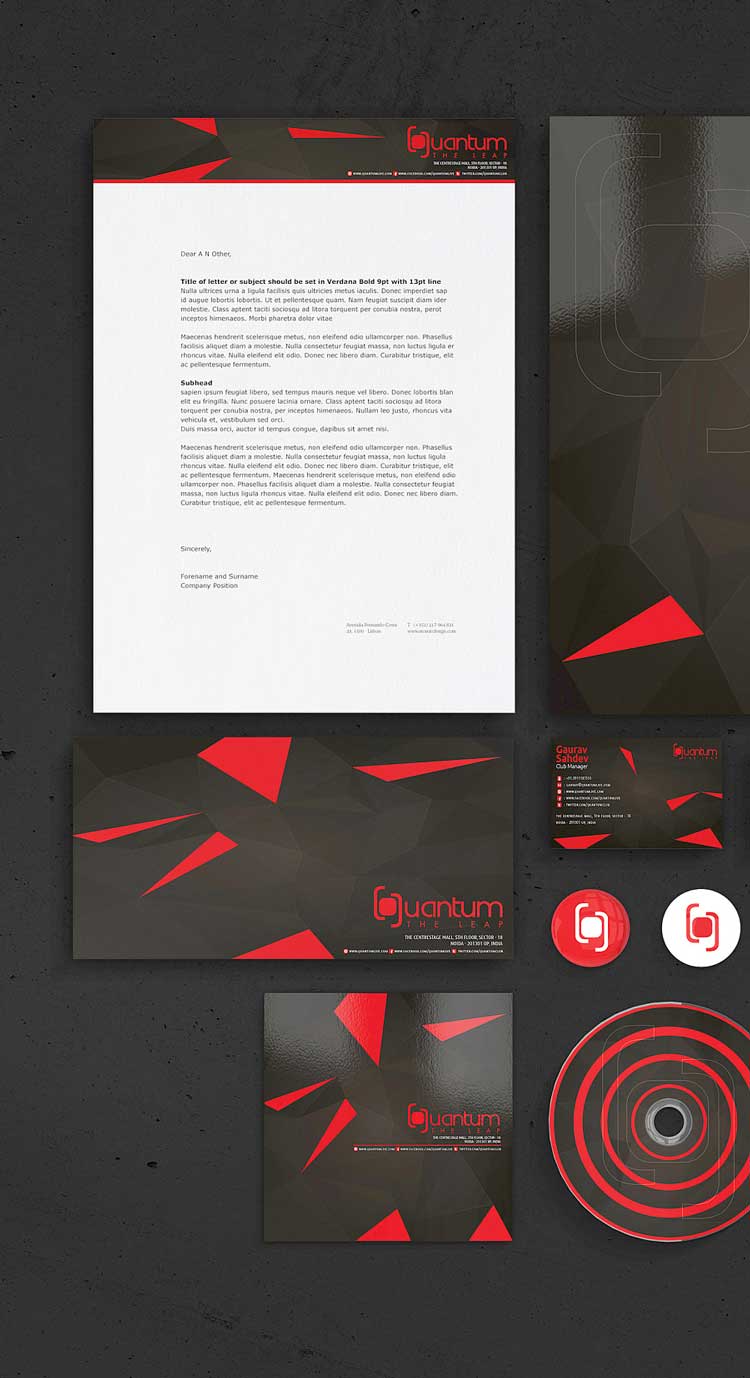 Quantum the leap branding品牌VI設(shè)計作品