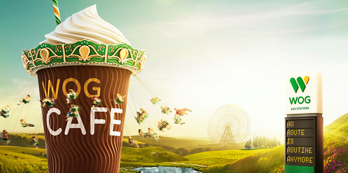 WOG加油站趣味宣傳VI設(shè)計欣賞