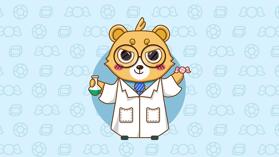 熊博士平面設(shè)計(jì)欣賞,熊卡通形象設(shè)計(jì)欣賞,[熊博士：糖分就是力量]平面設(shè)計(jì)欣賞